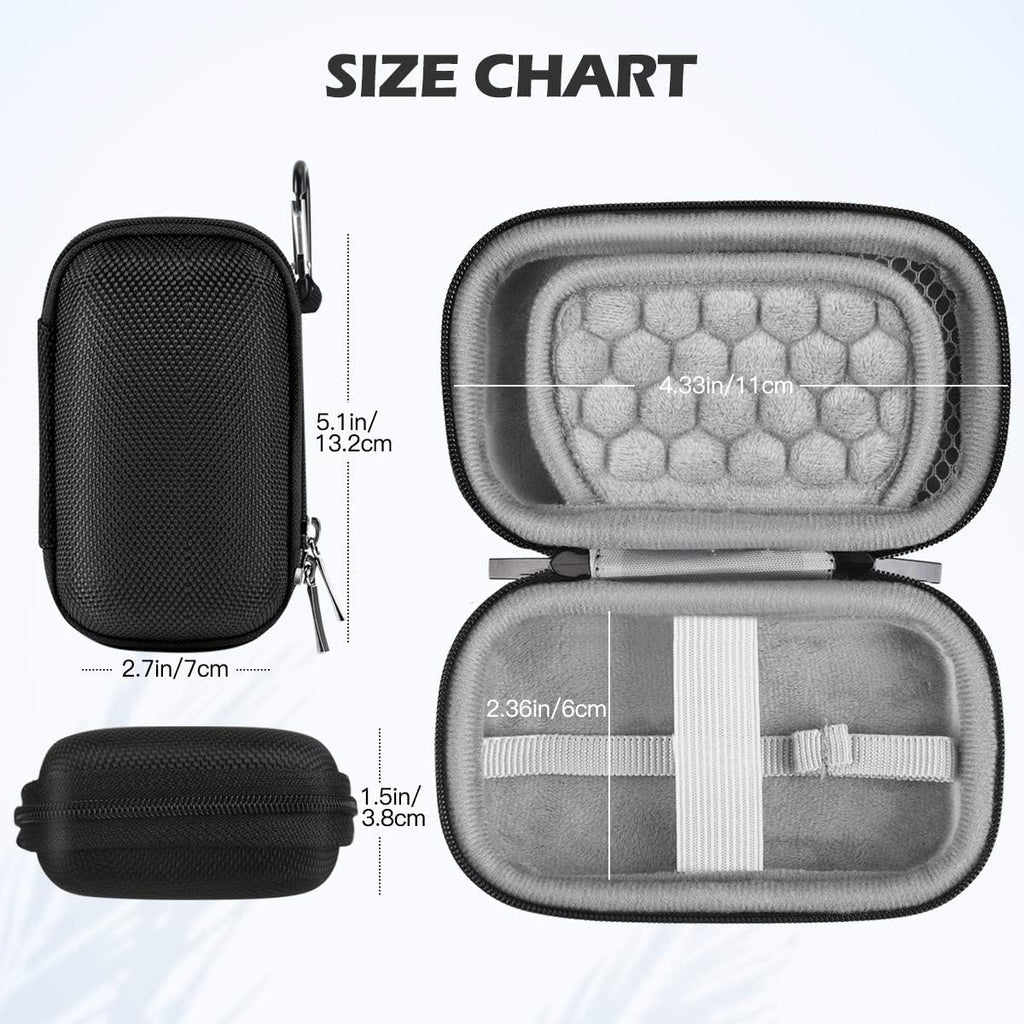 Buy now AGPTEK MP3 MP4 Player Case for 2.4 inch MP3 Player, for Gracioso/for ChenFec/for Safuciiv/for RUIZU/for Aiworth and Other MP3 Players Under 2.4 inch, Portable Case with Metal Carabiner Clip at indiglob india