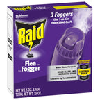 Raid Flea Fogger Plus Killer, Kills Fleas and Hatching Eggs, Lasts for up to 4 Months, Indoor Fogger, 3 Count (Pack of 3)