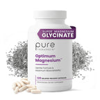 Optimum Magnesium, Energy & Sleep Support, 240 Capsules | Supports Bone Health, Chelated for Maximum Absorption, Glycinate Lysinate & Di-Magnesium Malate, Made in USA, 120 Servings