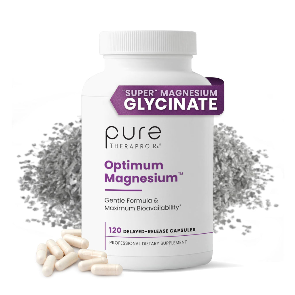 Optimum Magnesium, Energy & Sleep Support, 240 Capsules | Supports Bone Health, Chelated for Maximum Absorption, Glycinate Lysinate & Di-Magnesium Malate, Made in USA, 120 Servings