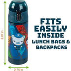 Buy now Octonauts Above & Beyond Stainless Steel 13 oz Reusable Water Bottle for Kids, Blue- Double Wall Insulated, Spill Proof Lid w/Built-in Straw-Keep Liquids Hot or Cold For Hours- Fits Most Lunch Bags at indiglob india