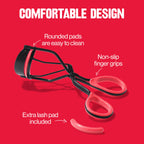 Buy now Revlon Extra Curl Lash Curler, Gives an All Day Dramatic Curl, with Finger Grips for a Non Slip Grip, Easy to Use, 1 Count at indiglob india