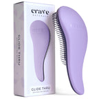 Buy now Crave Naturals Glide Thru Hair Brush - Detangler Brush for Curly, Straight, Wet or Dry Hair - Gentle Detangling Brushes for Adults, Kids, Toddlers - Hair Accessories for Women, 7.5x3" - Pink at indiglob india