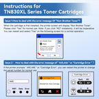 TN830XL TN830 XL/V/R Toner Compatible for Brother Printer L2640DW L2460DW
