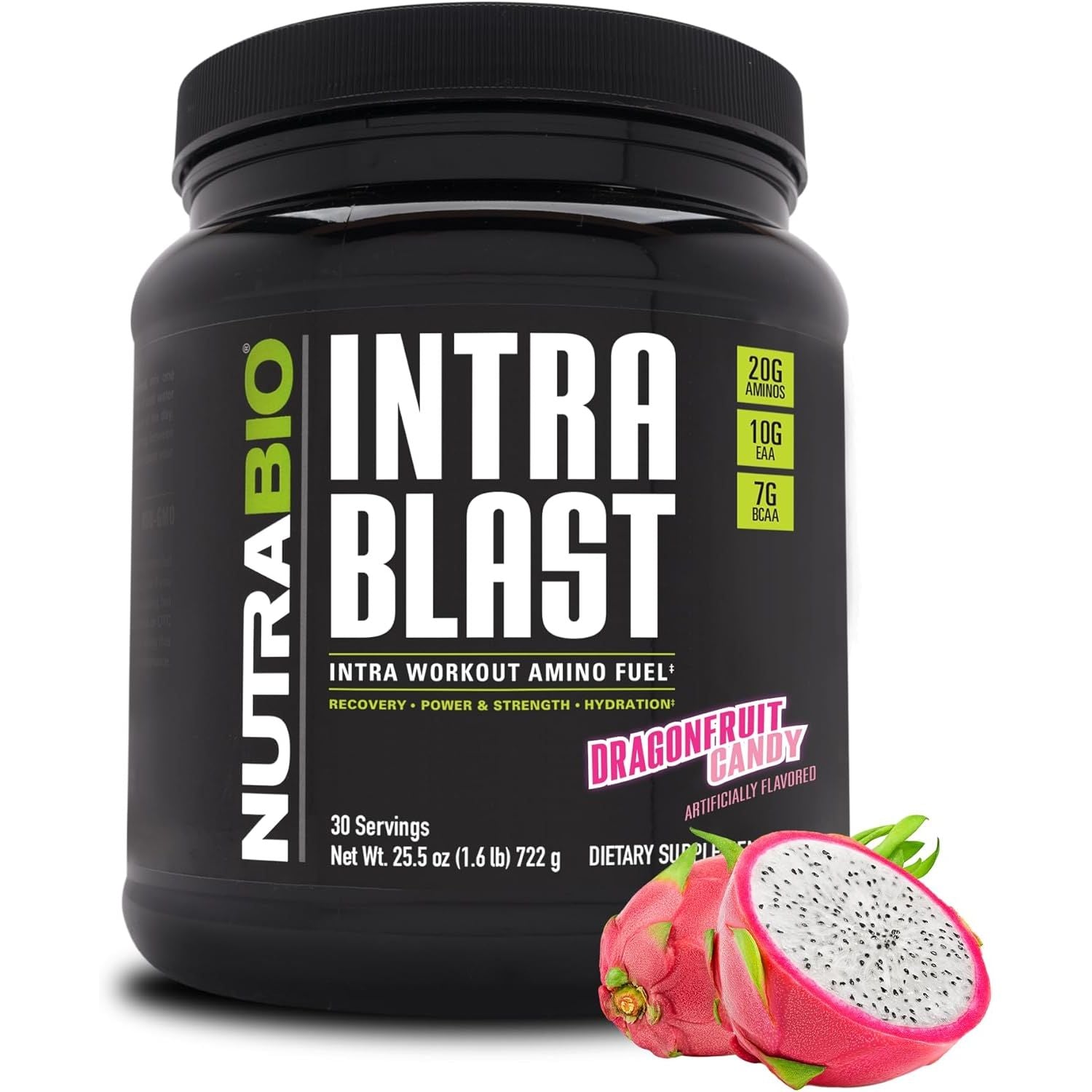 Buy now NutraBio Intra Blast Bcaa Powder Amino Acid Supplement, Electrolyte & Hydration Blend, Intra, Pre Workout & Muscle Recovery, 20g Eaa Amino Acids Powder, 5g Glutamine- Grape Berry Crush, 30 Serving Dragon Fruit Candy at indiglob india