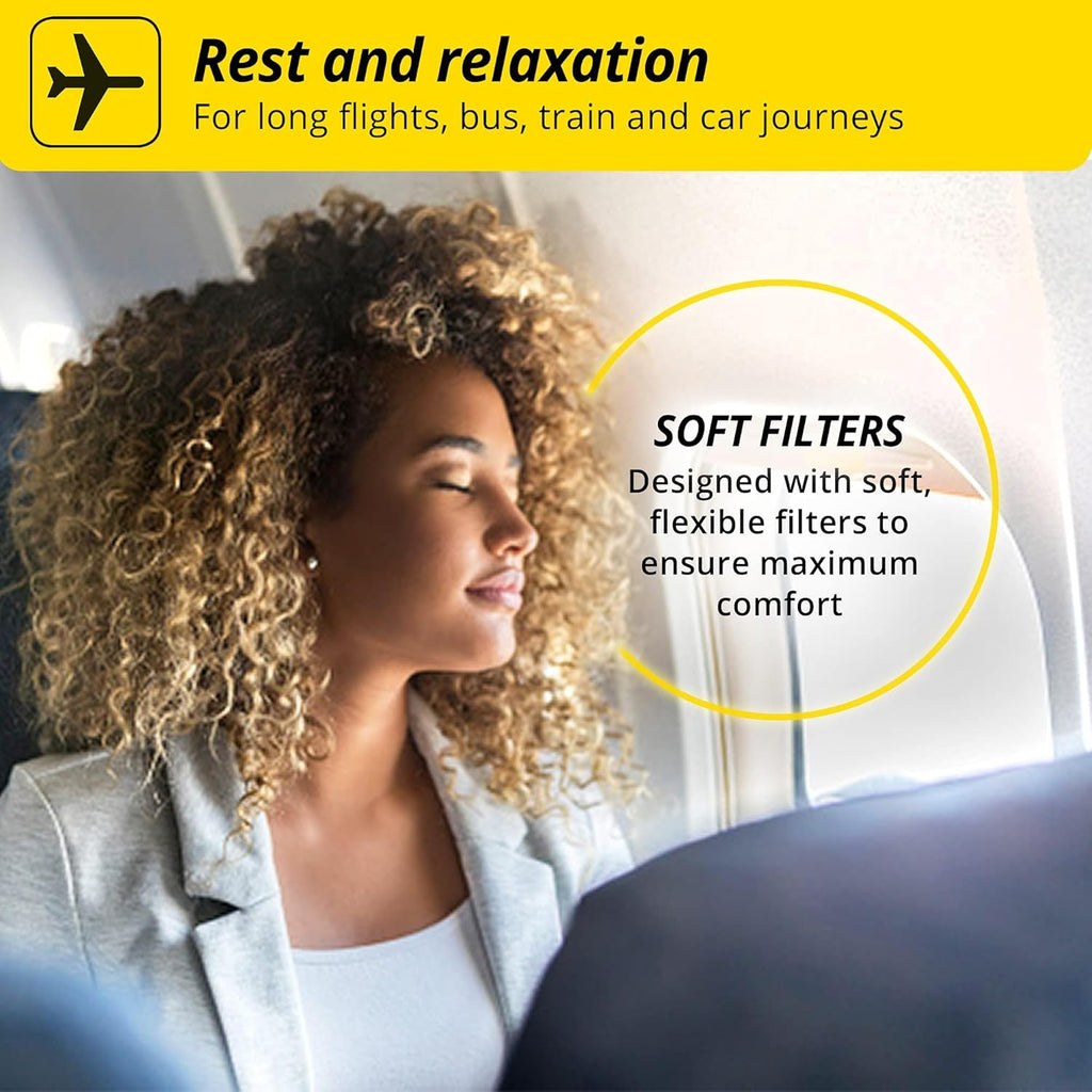 Buy now Alpine FlyFit - Earplugs for Pressure Relief & Preventing Ear Pain While Flying - Airplane Travel Essentials - Comfortable Reusable Hypoallergenic Earplugs with Ultra Soft Filter at indiglob india
