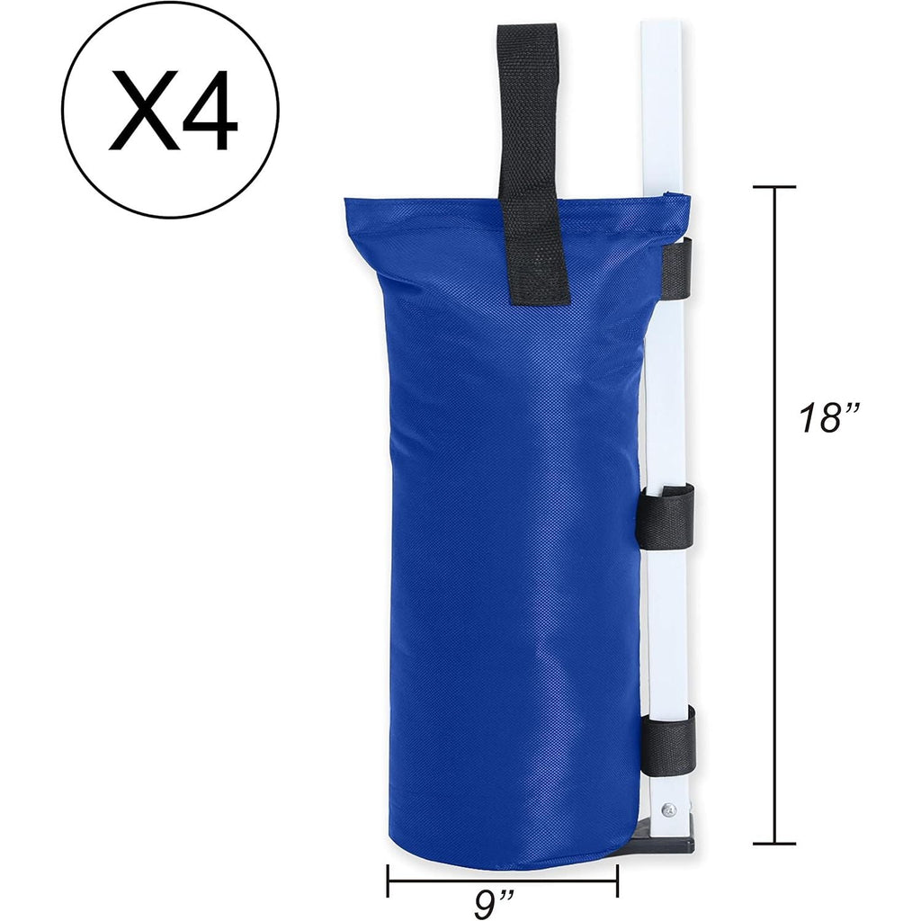 Buy now ABCCANOPY Canopy Weights Set of 4-120LBS Sand Bags for Pop up Tent, Weight Bags for Outdoor Gazebo, Trampoline, Pergola, Blue (Without Sand) at indiglob india