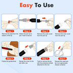 Pen Tips 32G x 5mm(3/16") ，Universal Fit, Sterile，Ultra-Thin Wall Technology. Comfortable and Precise，100 Count