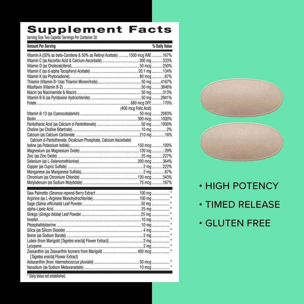 Buy now GNC Mega Men 50 Plus Multivitamin Caplets, Clinically Proven, Heart & Prostate Health, B Vitamins, Saw Palmetto, Memory, Vitamin D-3, 60 Count at indiglob india