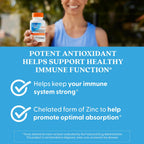 Doctor's Best High Absorption Zinc Bisglycinate 50mg High Potency Supporting Enhancing Immune System Antioxidant VC, 90 Count