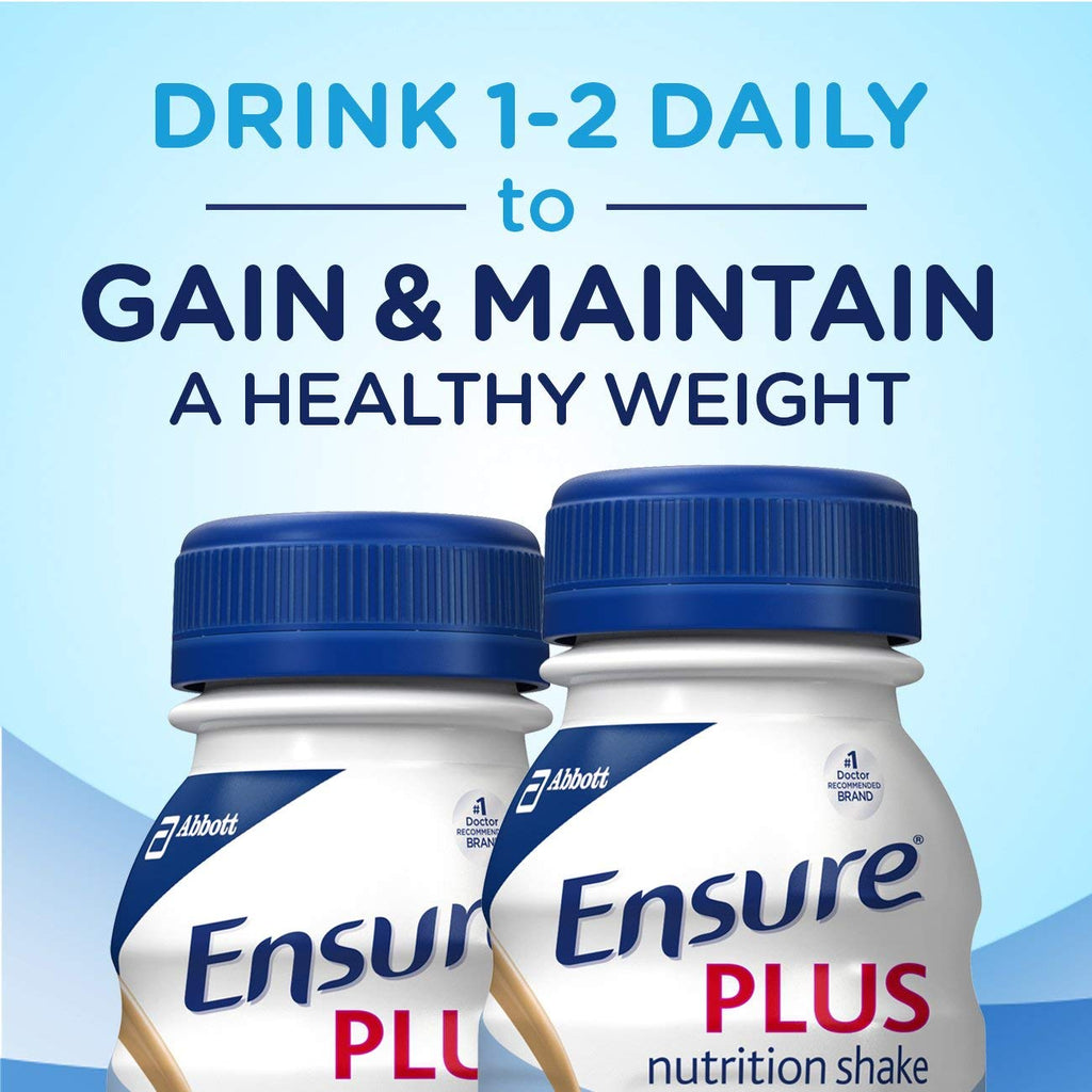 Buy now Ensure Plus Therapeutic Nutrition Vanilla Flavor Liquid, 27 Vitamins, 8 oz â€“ 6 Pack at indiglob india