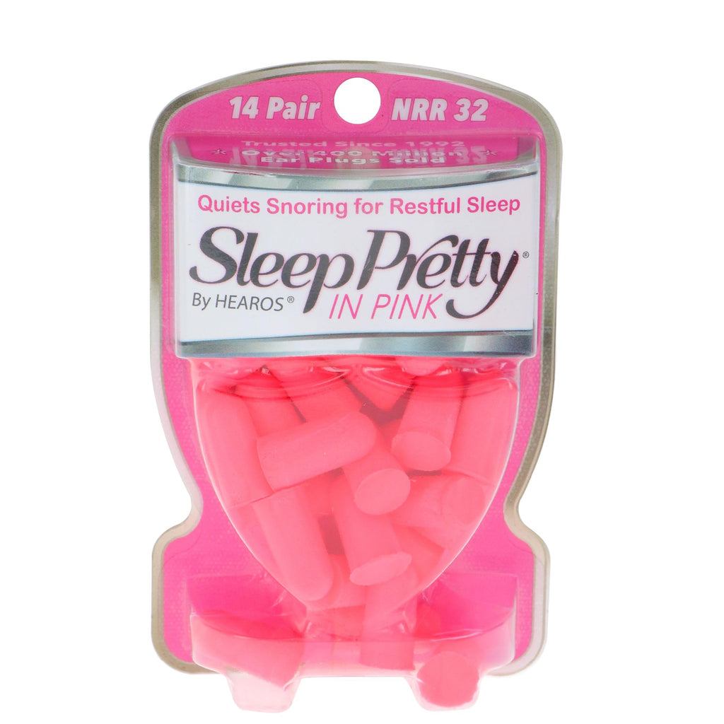 Buy now HEAROS Sleep Pretty in Pink Ear Plugs For Sleeping, 14 Pair (Pack of 1) at indiglob india