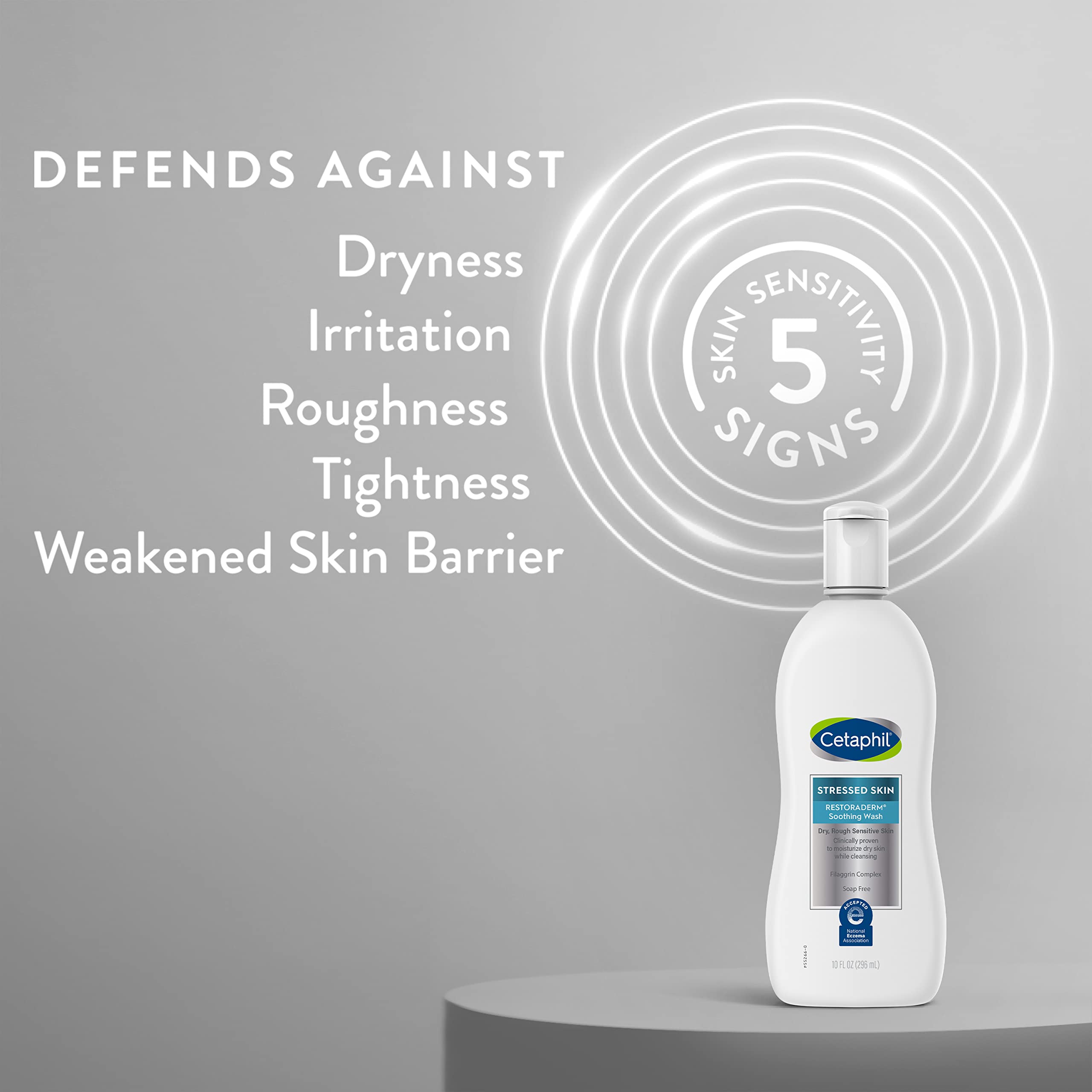 Buy now Cetaphil RESTORADERM Soothing Wash, 10 fl oz, Soothes Dry, Stressed Skin, Hypoallergenic, Soap & Paraben Free, National Eczema Association Endorsed at indiglob india
