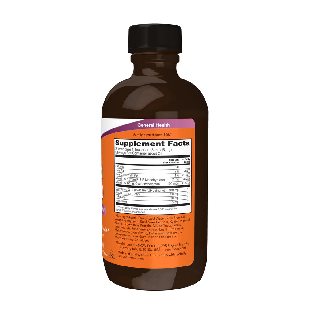 Buy now NOW Supplements, CoQ10 Liquid, 100 mg per Teaspoon, with Co-enzyme B Vitamins, Sweetened with Xylitol, 4-Ounce at indiglob india