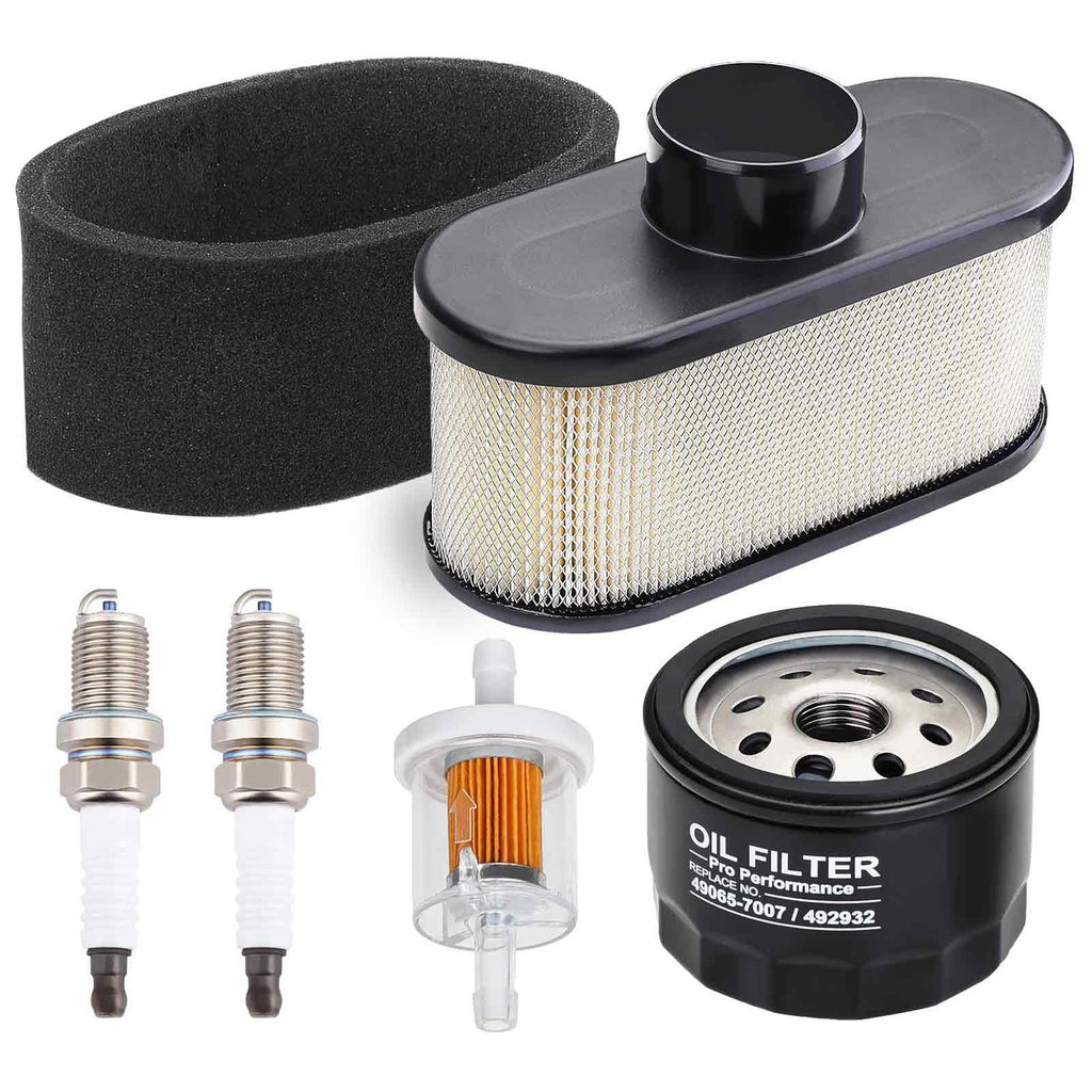 Emmawin FR691V Tune Up Kit for Kawasaki FR651V FR730V FS481V FS541V FS600V FS651V FS691V FS730V Engine Lawn Mower, Replace FR691V Oil Filter 49065-7007 Air Filter 11013-0752