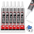 6 PCS 15ml B7000 Rhinestone Glue Clear for Bedazzling with Precision Tip