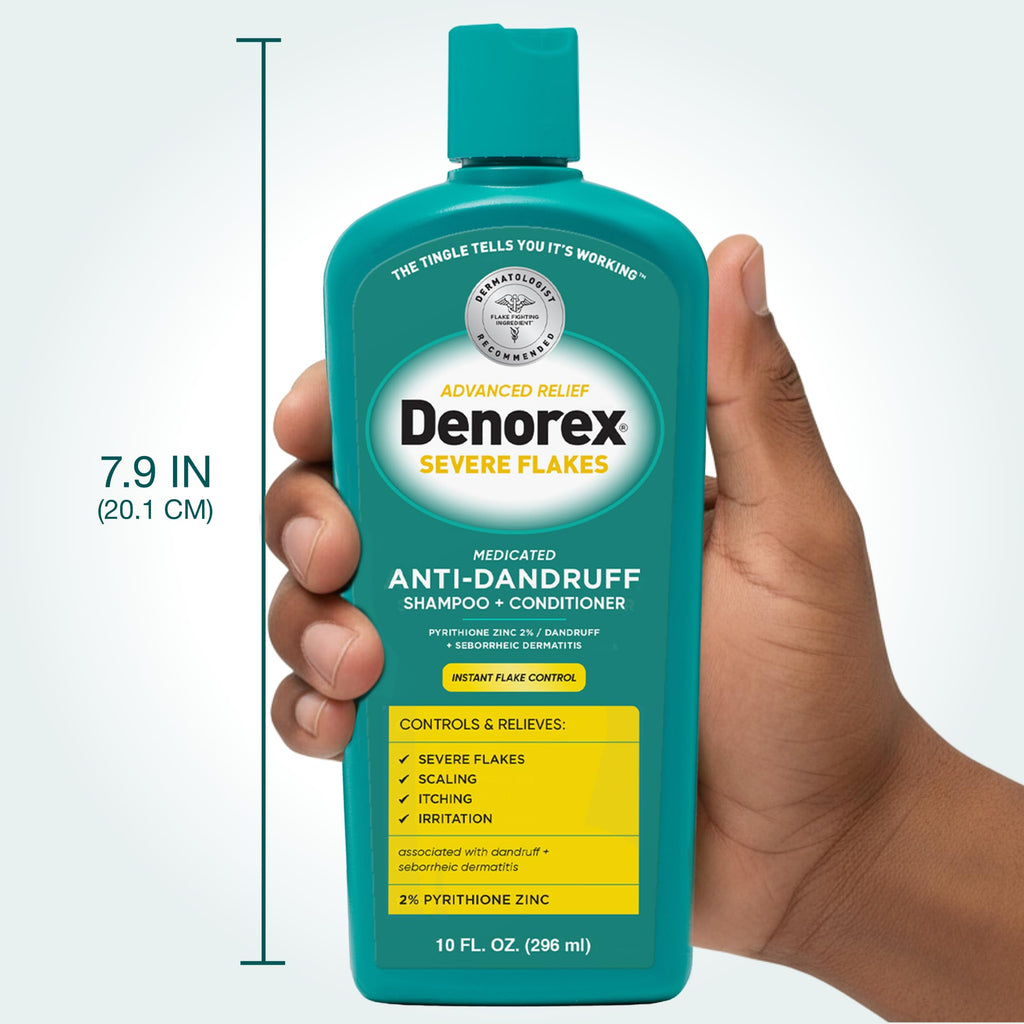 Denorex Severe Flakes Anti-Dandruff Shampoo & Conditioner, 10 fl oz
