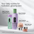 Clinique All About Eyes: Lightweight Eye Cream Vitamin C Formula + Rich Eye Cream Hyaluronic Acid Formula | Hydrating, Brightening, Depuffing
