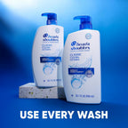 Head & Shoulders Classic Clean Anti-Dandruff Shampoo, 72-Hour Dandruff Protection, 1% Pyrithione Zinc, 28.2 fl oz