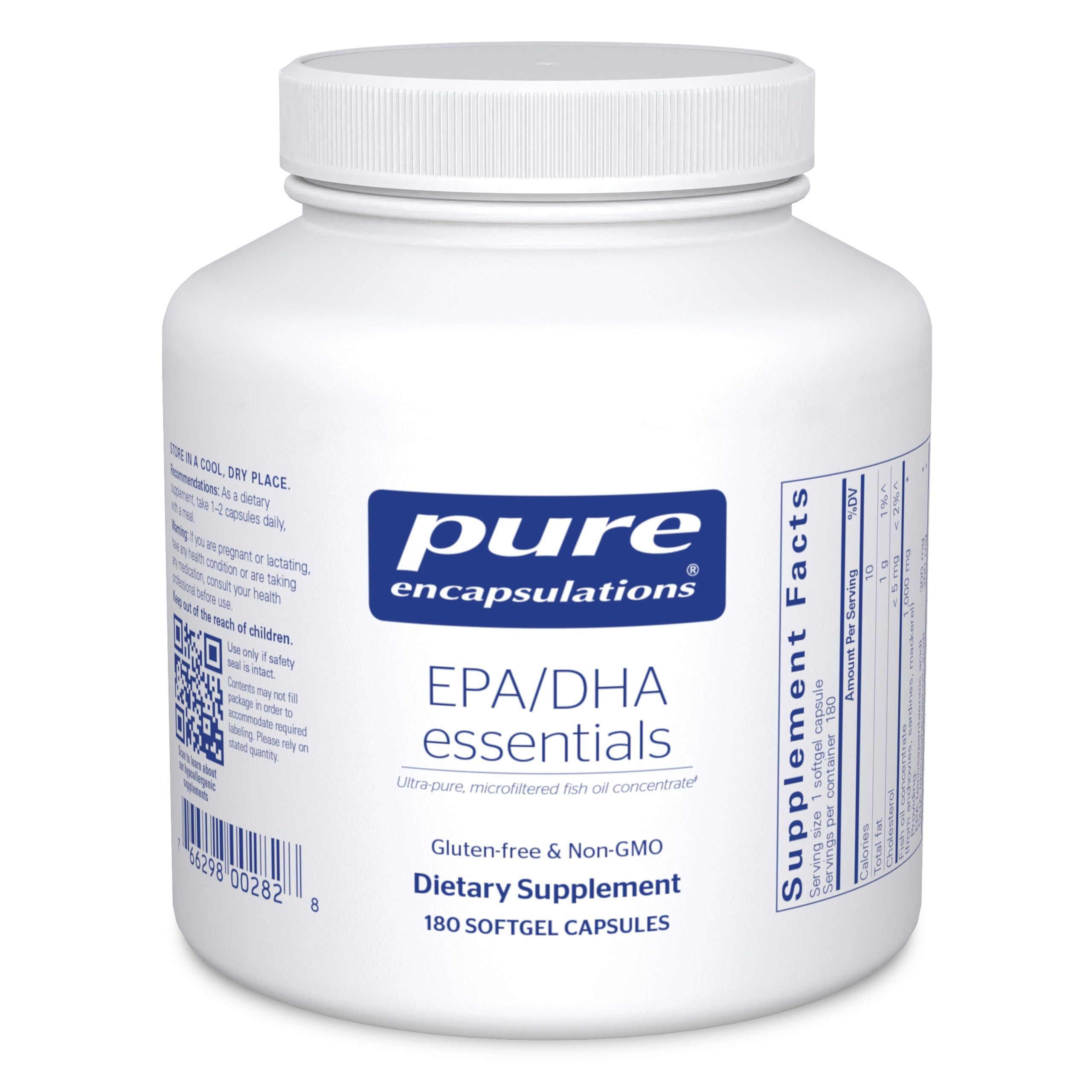 Pure Encapsulations EPA/DHA Essentials, 90 Softgel Capsules | Fish Oil Concentrate Supplement to Support Cardiovascular Health*, Premium EPA and DHA Supplement with Omega 3
