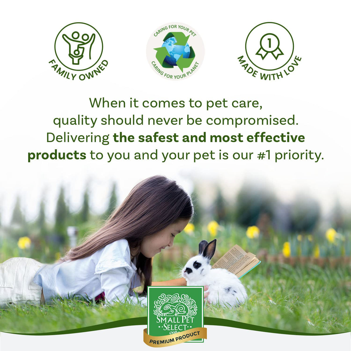 Small Pet Select - Hair Buster Comb for Rabbits, Cats and Dogs, Metal Pet Comb for Shedding and Detangling, Grooming Tool for Small Pets with Long and Short Fur