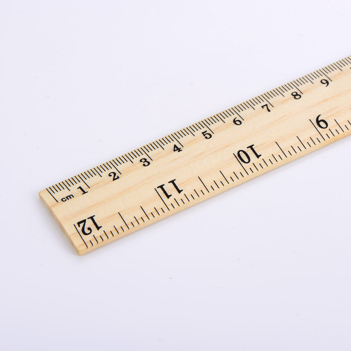12 Pack 12 Inch/30 cm Wood Rulers Dual Scale Student School Ruler