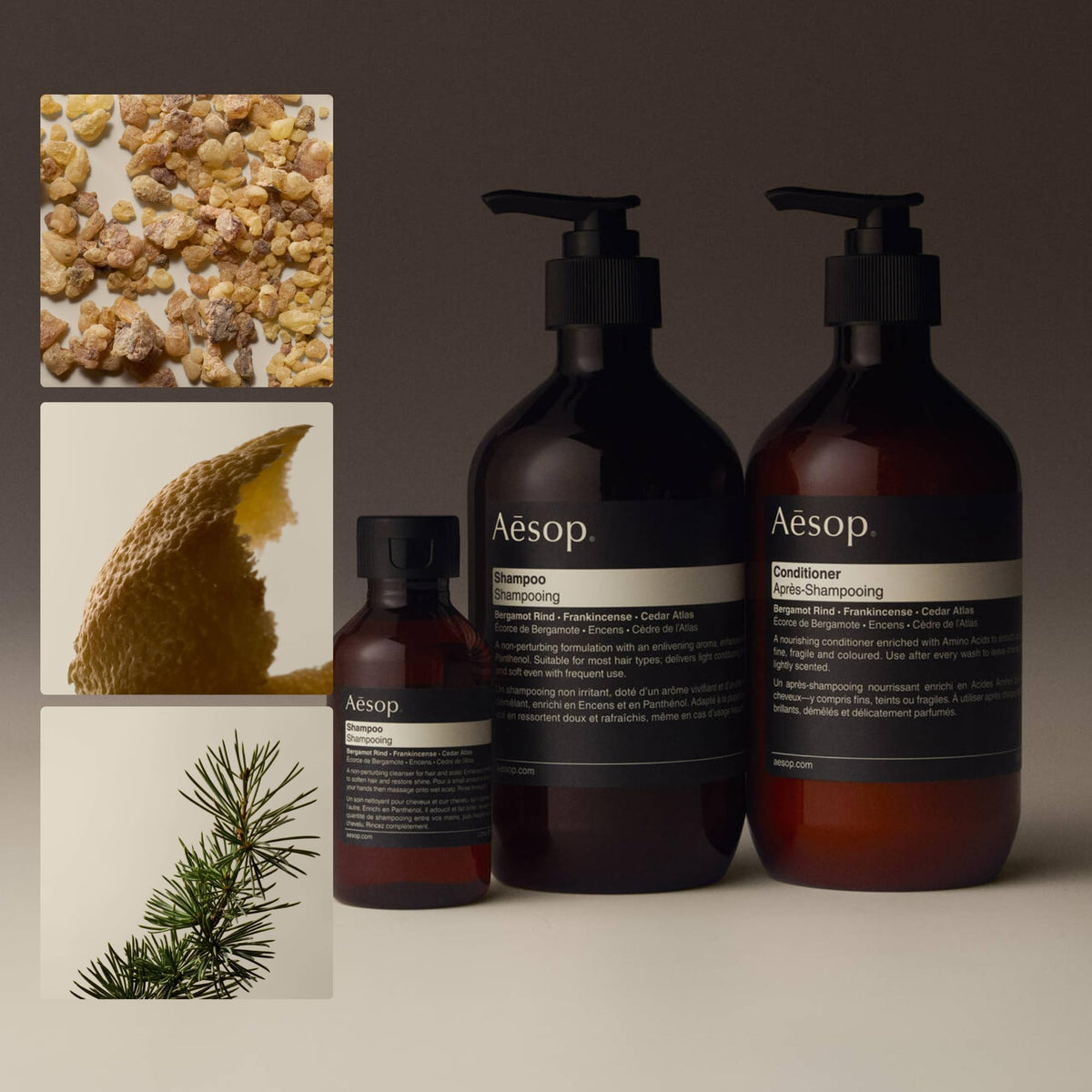 Aesop Shampoo Refill | Soften Hair and Restore Shine - For All Hair Types | Bergamot Rind, Frankincense, Cedar Atlas | 16.9 oz / 500mL