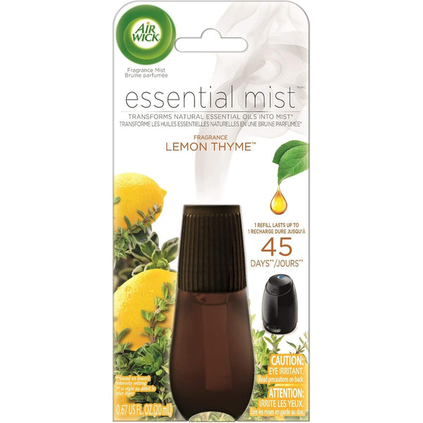 Air Wick Essential Mist, Essential Oil Diffuser Refill, Lemon Thyme, 1ct, Air Freshener
