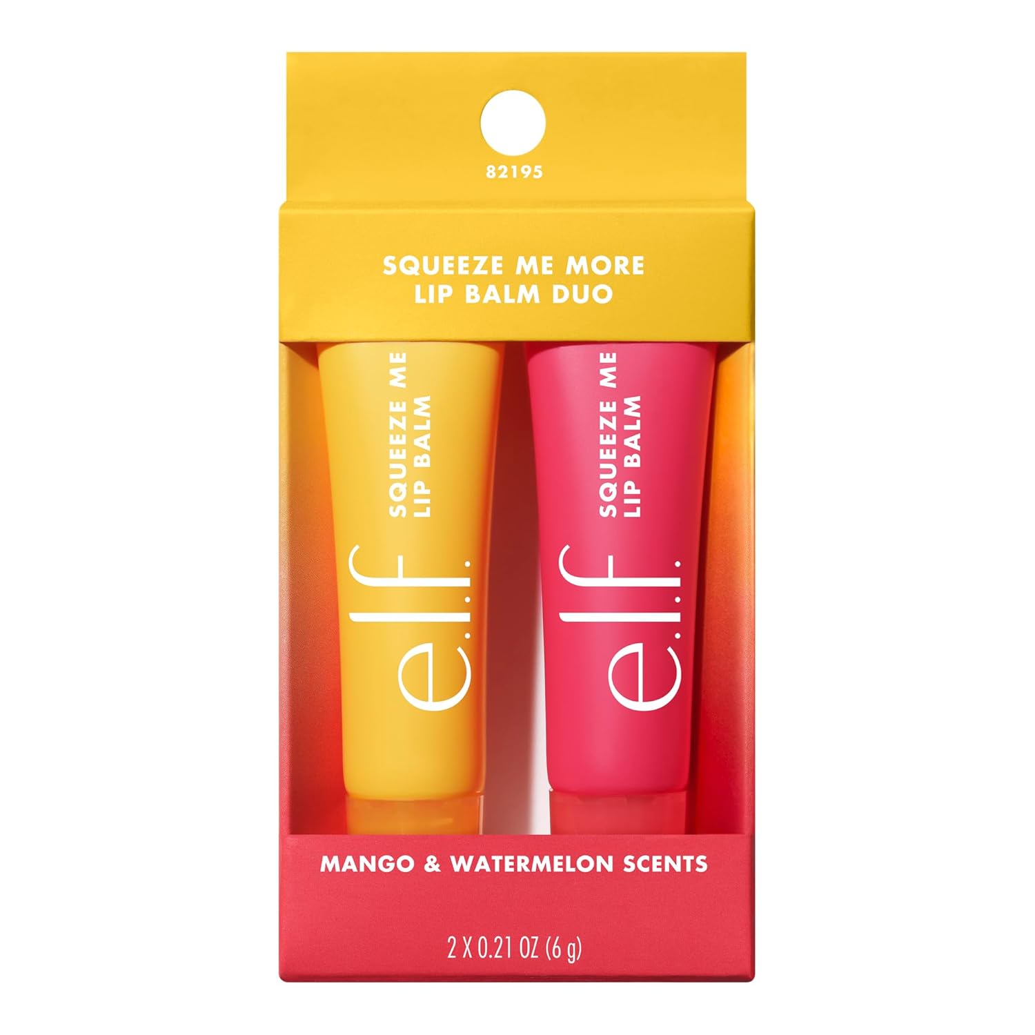 Buy now e.l.f. Squeeze Me More Lip Balm Duo, Moisturizing Balm For A Sheer Tint Of Color, Made With Hyaluronic Acid, Vegan & Cruelty-Free, Cherry & Bubblegum (Pack of 2) 1 Count (Pack of 1) Mango Watermelon at indiglob india
