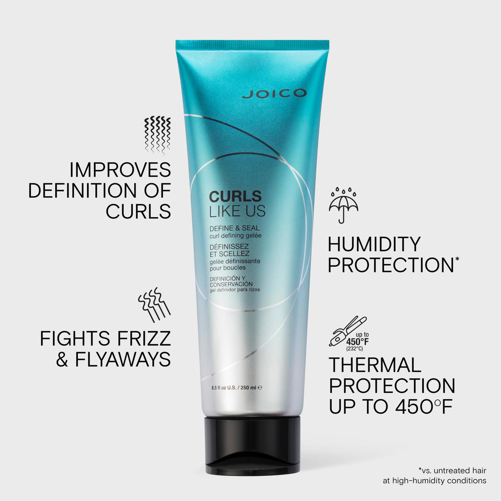Joico Curls Like Us Define & Seal Curl Defining Gelee | Seal Moisture | 8.5 Fl Oz