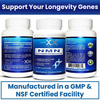 Genex Formulas NMN 250 mg Dose Stabilized Form 99% Pure Supplement 60 Caps | NMN Supplement for Cellular Energy, Increased NAD Levels, DNA Repair, and Healthy Aging, GMP Certified, 30 Day Supply