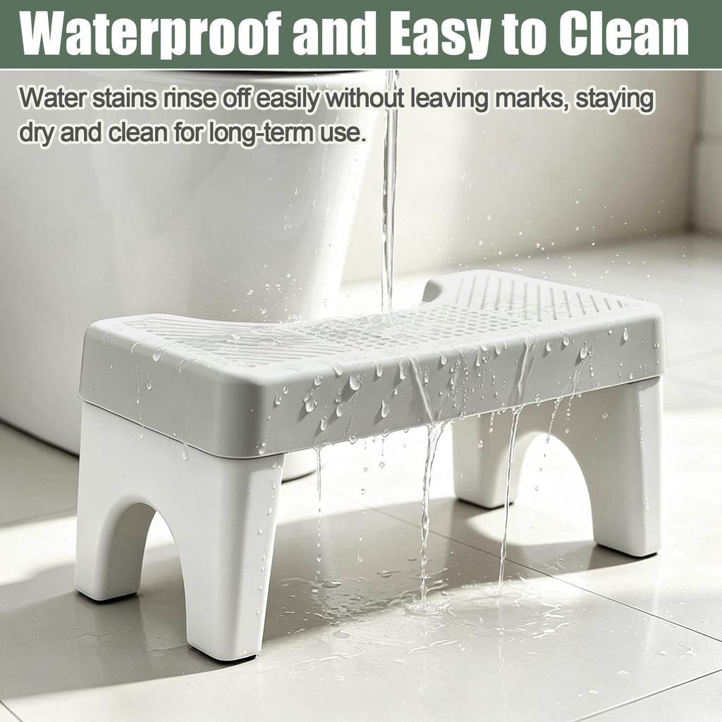 6.7'' Toilet Stool, Poop Stools Adults, Squatting Potty Stool Gray