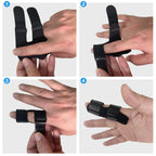 Buy now 4 Pcs Trigger Finger Splints/Brace for Knuckle Immobilization,Broken Protector and Straightening Arthritis Relief,Pain Relief,Fits Index,Middle Ring at indiglob india