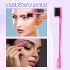 Buy now 8 Pcs Styling Hair Comb Brush Set with Teasing Edge Brush Parting Rat Tail Comb Hairclip for Women Slicking Ponytail and Smoothing Hair(Pink) at indiglob india