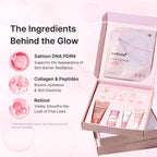 medicube PDRN Glow Essentials Kit, Mini Skincare Travel Set, 5-Step Routine