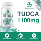 Sambugra TUDCA Liver Supplements 1100mg, 3rd Party Tested Ultra Strength Bile Salt TUDCA Supplement, Liver Support for Detox Cleanse and Repair, 120 Capsules