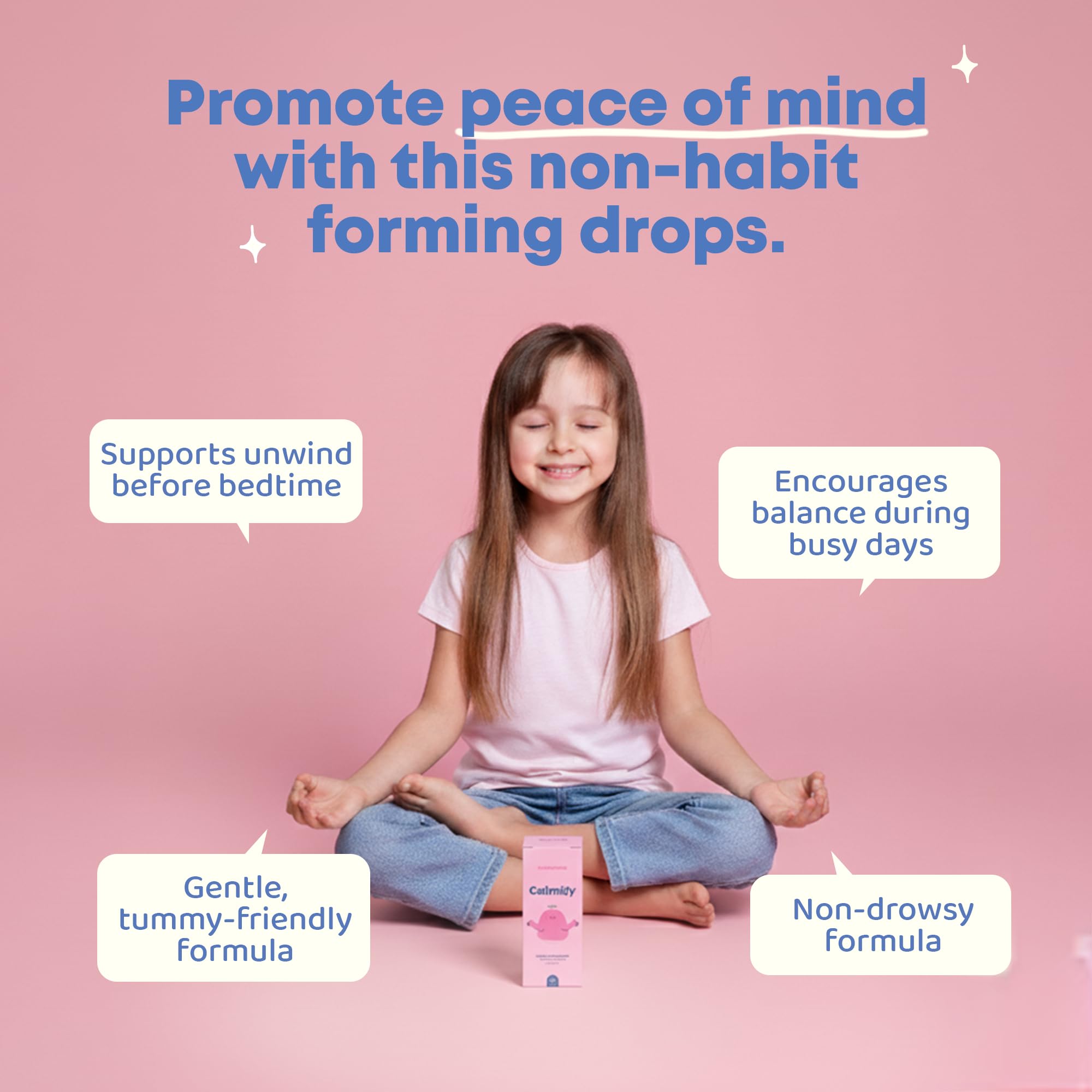 JoySpring Calmify Kids Magnesium Glycinate Drops, 30 Servings, 3+ | With L-theanine, chamomile and passion flower, supports non-drowsy calm and relaxation, sugar-free liquid, gentle daily use