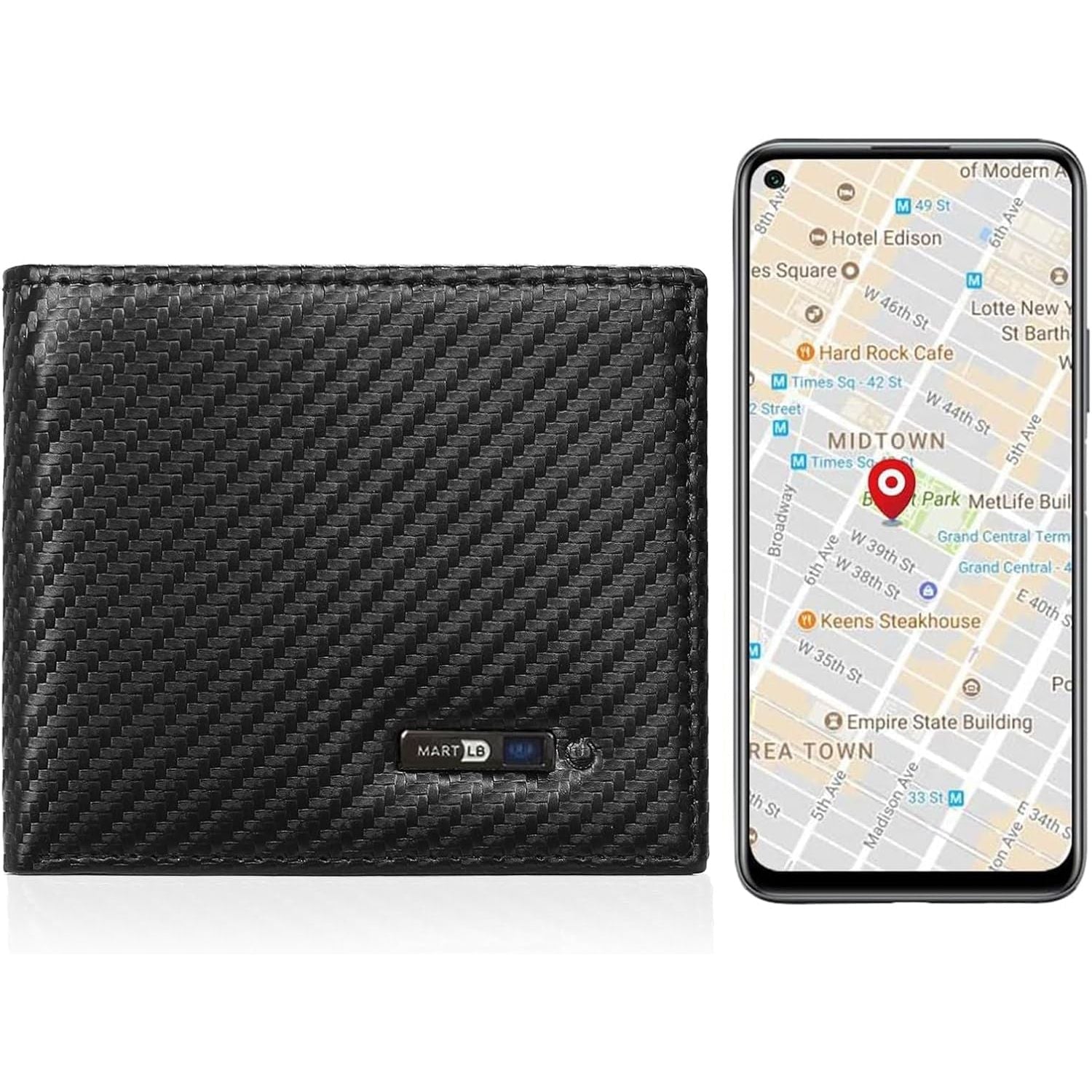 Buy now Anti-Lost Bluetooth Wallet Tracker & Finder GPS Position Locator Mens Slim Minimalist trackable Cool Leather Wallet Credit Card Holder (Coffee) (Coffee, Horizontal) (Black, Horizontal) Horizontal Carbon Black at indiglob india