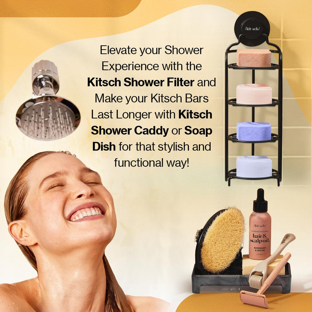 Buy now Kitsch Coconut Oil Shampoo Bar - Hydrate & Soften Dry Damaged Hair - Deep Moisturizing Curly Hair Shampoo - Safe Shampoo for Color Treated Hair - Silicone, Paraben & Sulfate Free - 3.2 oz at indiglob india
