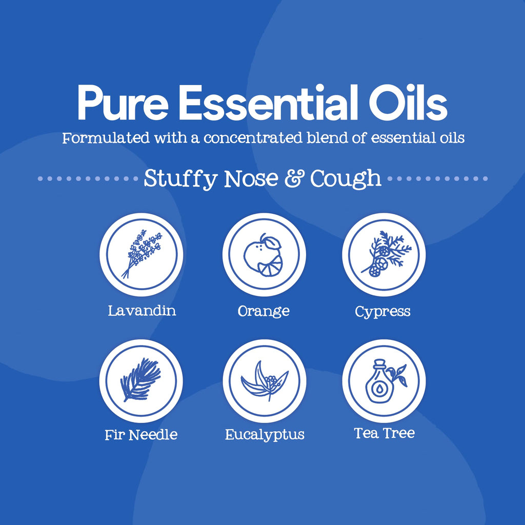 Oilogic Stuffy Nose & Cough, Vapor Essential Oil Chest Roll-On