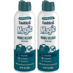 Magic Wrinkle Releaser (2 Pack) Say No to Ironing, Perfect for Travelers, Moms or Those On The Go, Static Electricity Remover + Fabric Refresher + Odor Eliminator + Wrinkle Remover, Fresh Scent