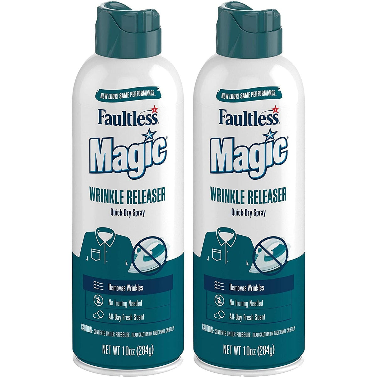 Magic Wrinkle Releaser (2 Pack) Say No to Ironing, Perfect for Travelers, Moms or Those On The Go, Static Electricity Remover + Fabric Refresher + Odor Eliminator + Wrinkle Remover, Fresh Scent