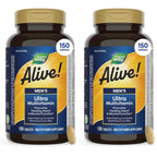 Nature's Way Alive! Men’s Daily Ultra Potency Multivitamin Tablets, 150 ct | Complete High Potency Men’s Daily Vitamin Promotes Heart & Muscle Function*, B-Vitamins, Zinc and Antioxidants