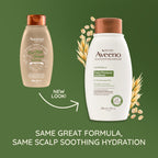 Aveeno Oat Milk Blend Moisturizing Shampoo, Ultra-Hydrating, for Dry, Damaged Hair, 12 fl oz
