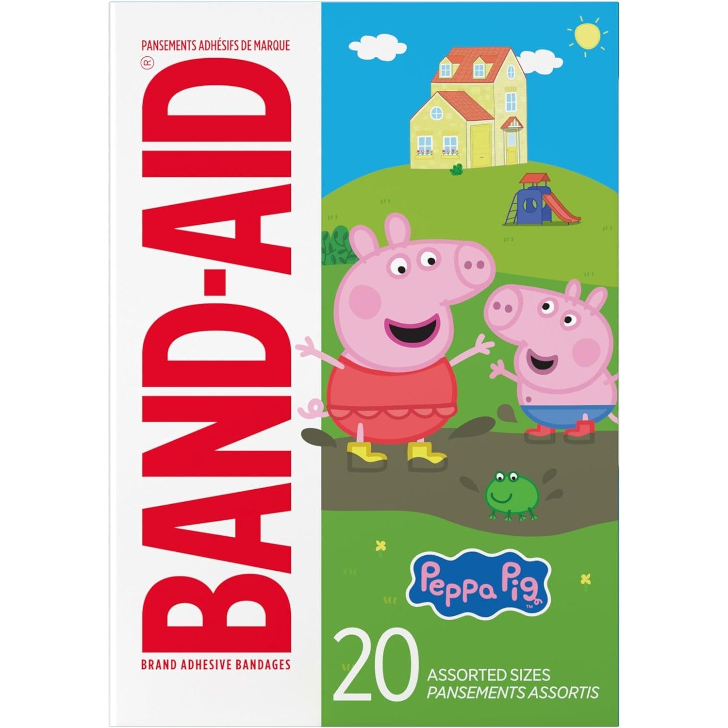 Buy now Band-Aid Brand Sterile Adhesive Individually Wrapped Bandages for Kids Featuring Nickelodeon Paw Patrol Characters, First Aid & Wound Care of Minor Cuts & Scrapes, Assorted Sizes 20 ct 20 Count Peppa Pig at indiglob india