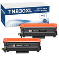 AOLIBE TN830XL Toner Cartridges Compatible for Brother TN830XL TN830 XL Toner High Yield Work with HL-L2460DW DCP-L2640DW HL-L2405W HL-L2400D HL-L2480DW MFC-L2820DW MFC-L2820DW XL (2 Black)