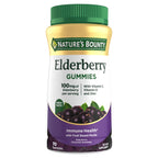 Nature's Bounty Elderberry Gummies 100 mg, 70ct | Supports Immune Health, Contains Vitamins A, C, D, E, Zinc