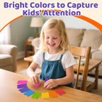 Textured Sensory Stickers for Kids & Adults, 16 Pack Silicone Calm Strips