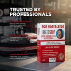 BleedStop™ Nosebleed Strips – Fast Acting Blood Coagulant Foam Inserts – Helps Clot Blood on Contact – Non-Stinging Sterile Hypoallergenic for Mild to Heavy Nosebleeds