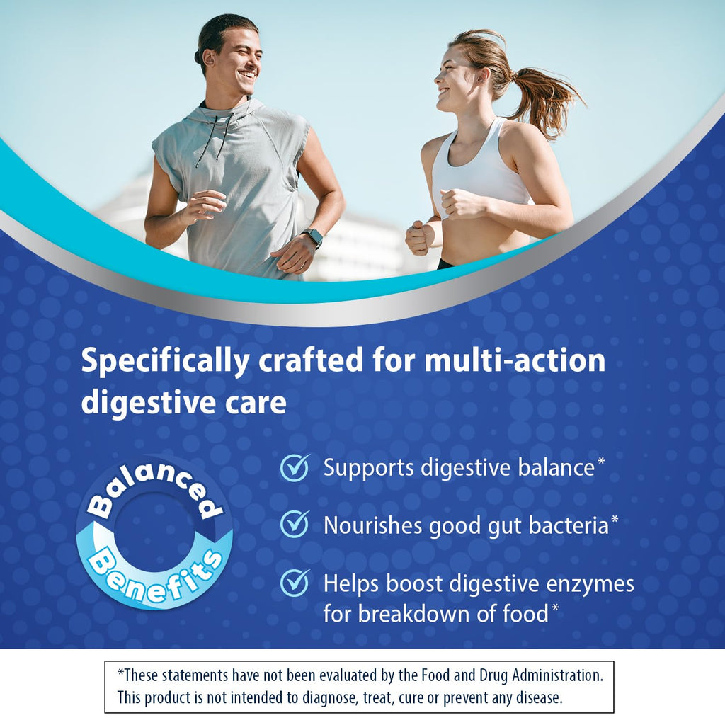 Florastor Prebiotic and Probiotic Gummies with Vitamin B12, 56 Gummies | Digestive and Metabolic Support Blend for Multi-Action Care, Probiotic Gummies for Women and Men